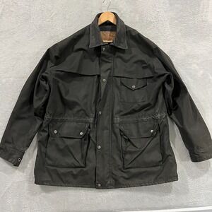Vintage Outback Trail Fox Fire Jacket Men L Waxed Oilskin Coat Aussie Pathfinder